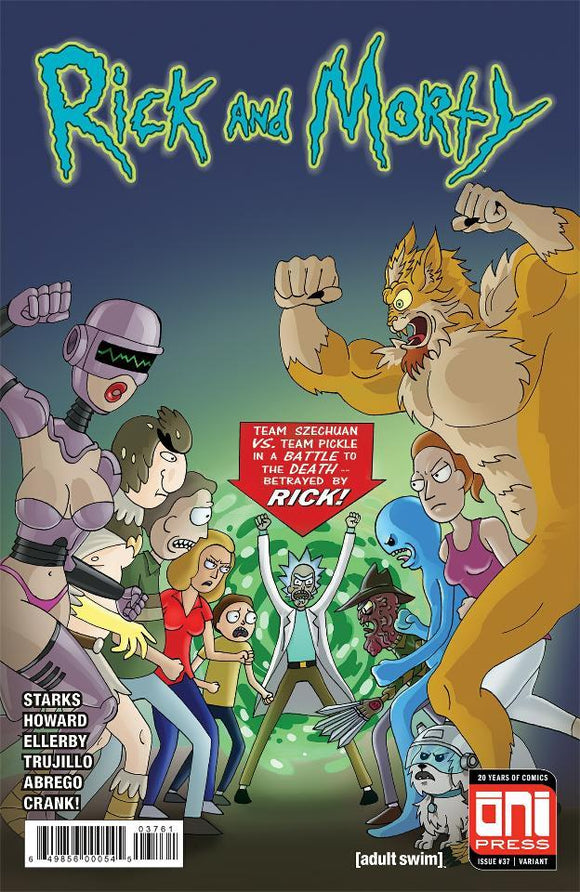 Rick & Morty #37 Exclusive Cover by Dave Roman X-Men 100 Homage